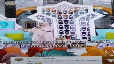 viral curhatan seorang jemaah mengomentari menantunya, dan direson ribuan warganet / @tante.rempong.official