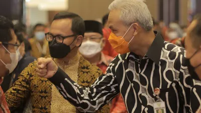 Potret kedekatan Wali Kota Bogor Bima Arya Sugiarto dengan Gubernur Jawa Tengah Ganjar Pranowo (Dok Pemkot Bogor)