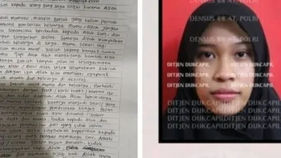 Teroris perempuan berjilbab Zakiah Aini / dok. Suara.com