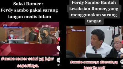 Sidang lanjutan pembunuhan Brigadir J kini mengorek informasi mengenai sarung tangan hitam terdakwa Ferdy Sambo.