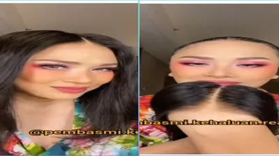 penyanyi Titi DJ membagikan video saat melepas  rambut wignya yang indah / tangkaplayar  @lambegosiip