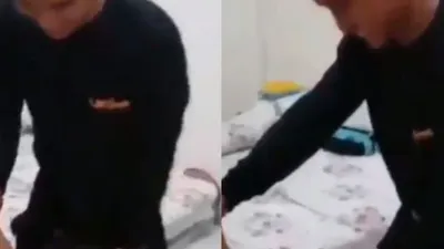 Viral video anak larang ayah keluar kamar. (Instagram/@nenk_update)