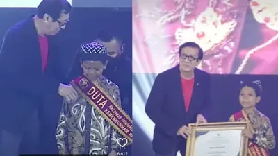 Farel Prayoga baru saja dinobatkan sebagai Duta Kekayaaan Intelektual Pelajar.