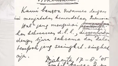 Mengenang Sejarah Naskah Proklamasi Kemerdekaan Indonesia 17 Agustus 1945, Ternyata Dirumuskan oleh 3 Orang