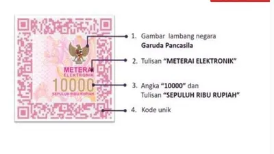 Meterai elektronik atau E-Meterai. 