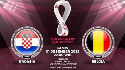 Link Live Streaming Grup F Piala Dunia Qatar 2022, Kroasia vs Belgia Malam Ini pukul 22.00 WIB, Klik di Sini!