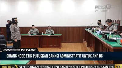 AKP Dyah Saat Menjalani Sidang Kode Etik