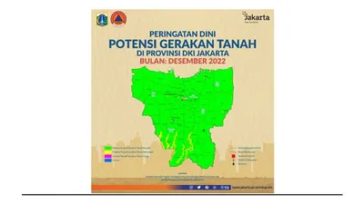 Keluarkan Peringatan Dini Potensi Pergerakan Tanah, BPBD DKI Sebut 10 Titik Rawan Di Wilayah Jakarta