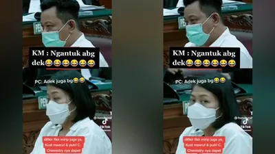 Ngakak! Kuat Maruf dan Putri Candrawathi Terciduk Ngantuk Bareng Saat Sidang, Warganet: Cie Sehati Banget