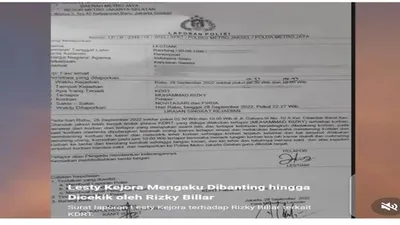 Viral Surat Laporan KDRT Lesti Kejora Beredar di Medsos/ @ratu.nyinyir.officiall