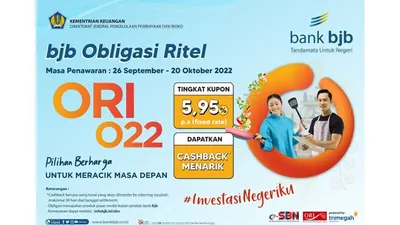 bjb Obligasi Ritel ORI 022, Kupon Menarik dengan Penawaran Mulai Rp1 juta hingga 5 Miliar