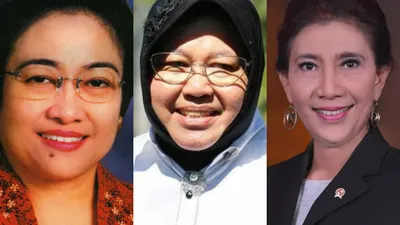 Megawati Soekarno Putri, Tri Rismaharini, dan Susi Pudjiastuti