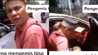 Viral Pengemis Ketahuan Pakai Mobil, Kepergok Malah Marah