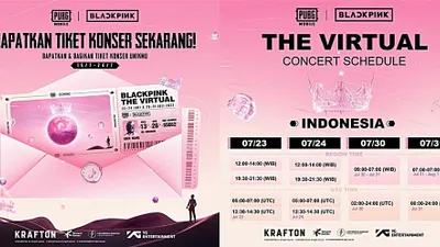 Cara nonton dan klaim tiket konser BLACKPINK The Virtual 2022 di PUBG Mobile.