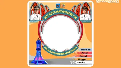 Twibbon hari jadi Kota Mataram.