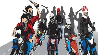 Ilustrasi geng motor ditangkap polisi di Bekasi.