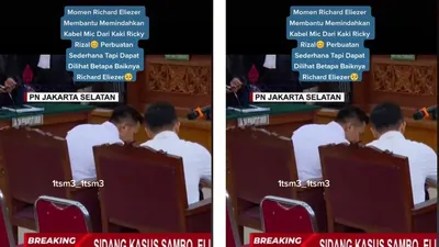 Terpopuler! Dipertemukan Dalam Persidangan, Bharada E Justru Lakukan Hal ini Kepada Bripka RR