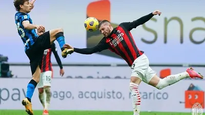 Derby della Madonnina  dimenangi Inter Milan dengan skor telak, 3-0, atas rival sekotarnya AC Milan. (twitter AC Milan)