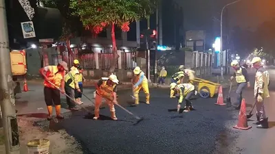 Sudin Bina Marga Jakarta Timur Perbaiki 3.247 Titik Jalan Rusak selama Januari—29 Maret/ayojakarta/istimewa