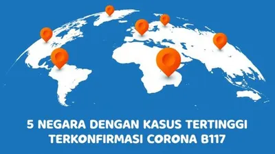 Ilustrasi negara yang terpapar virus corona B117 (Suara.com/Michelle Illona)