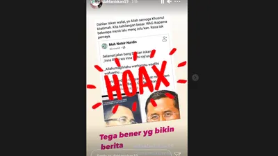 Tangkapan layar Instastory Dahlan Iskan