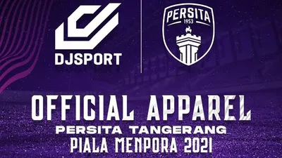 DJ Sport menjalin kerja sama sebagai support jersey apparel Persita Tangerang di Piala Menpora 2021. (dok)