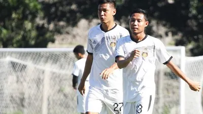 Evan Dimas sudah mengikuti sesi latihan bersama tim di Stadion UNS, Kota Solo, Selasa (16/3/2021). (dok Bhayangkara Solo FC)