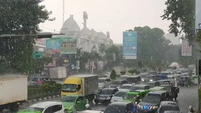 Kota Bogor saat diguyur hujan deras/ayobogor/yogi faisal