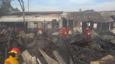 kebakaran lapak rongsok (dok. Damkar Bogor)