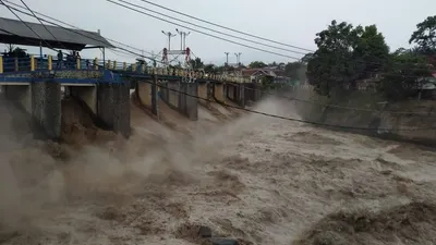 ​Kondisi terkini Bendungan Katulampa, Bogor Timur, Kota Bogor