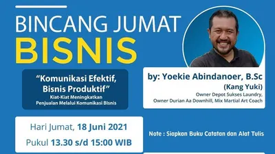 Menjadi Pemimpin Yang Mahir Dalam Komunikasi Bisnis Ikuti Webinarnya di Bincang Jumat Bisnis Online