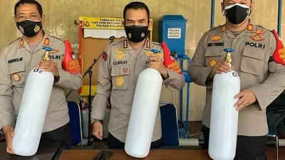 Tabung gas gratis disediakan oleh Polsek Kelapa Gading/dok: Kominfotik Jakut
