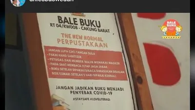 Anies Promosikan Bale Buku Jakarta, Tempat Membaca yang Awalnya Pos Ronda/ Instagram