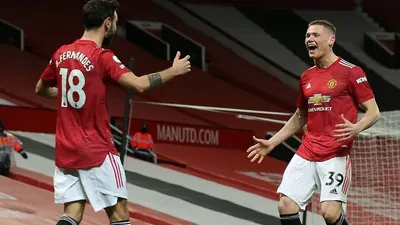 Pemain Manchester United berselebrasi dalam laga lawan West Ham United. (Twitter MU)