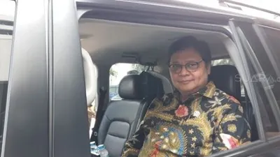 Menteri Koordinator Bidang Perekonomian Airlangga Hartarto. (Suara.com/Novian).