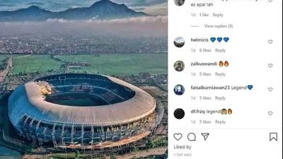 Michael Essien rindu dengan Stadion GBLA. (Instagram/michaelessien)