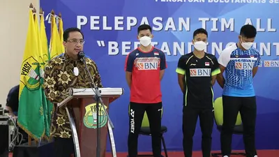 Seremonial Jelang All England, Jadi Suntikan Semangat bagi Kevin/Marcus. (dok PBSI)