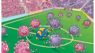 Ilustrasi sepak bola di tengah pandemi (dok Ayosemarang)