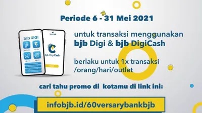 Rayakan HUT ke-60, bank bjb Gelar Promo di Ratusan Merchant