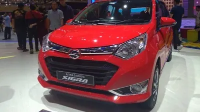 Daihatsu Sigra saat dipamerkan di GIIAS 2019, Jumat (26/7/2019). [Suara.com/Manuel Jeghesta Nainggolan]
