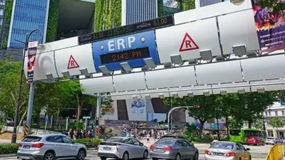 Empat jalur ERP di kawasan Orchard Road, Singapura. Sebagai ilustrasi kota ini [Shutterstock].