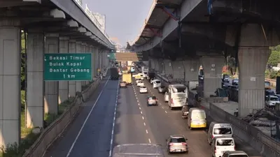 Ilustrasi Tol Jakarta-Cikampek (Republika)