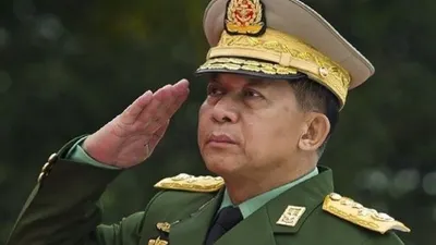 Panglima militer Myanmar Jenderal Min Aung Hlaing. (AFP)