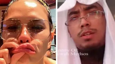 Nikita Mirzani dan Ustaz Maaher At-Thuwailibi. [Instagram]