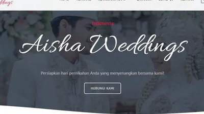 Tangkapan layar Aisha Weddings