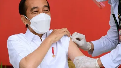 JADWAL VAKSINASI COVID-19: Hari Ini Presiden Jokowi Disuntik Vaksin Sinovac Kedua/setkab.go.id