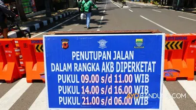 Ilustrasi/ Penutupan Jalan saat PPKM (AyoBandung)