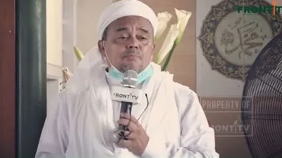 Pentolan FPI, Rizieq Shihab saat pulang ke Indonesia/ Front TV
