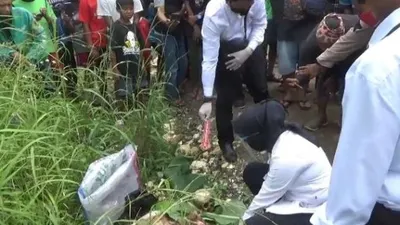 lokasi ditemukannya tengkorak perempuan di Kabupaten Bogor/ dok polisi