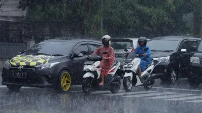 ilustrasi hujan di Jakarta/ Suara.com